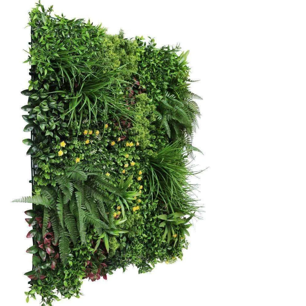 Luxury Country Fern Artificial Vertical Garden / Green Wall 100cm x 100cm UV Resistant