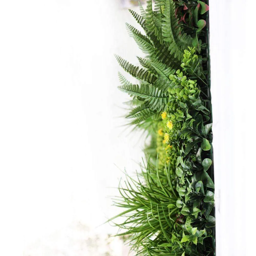 Luxury Country Fern Artificial Vertical Garden / Green Wall 100cm x 100cm UV Resistant