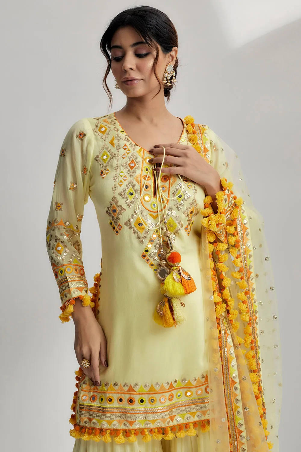 Maahika Layered Sharara Set