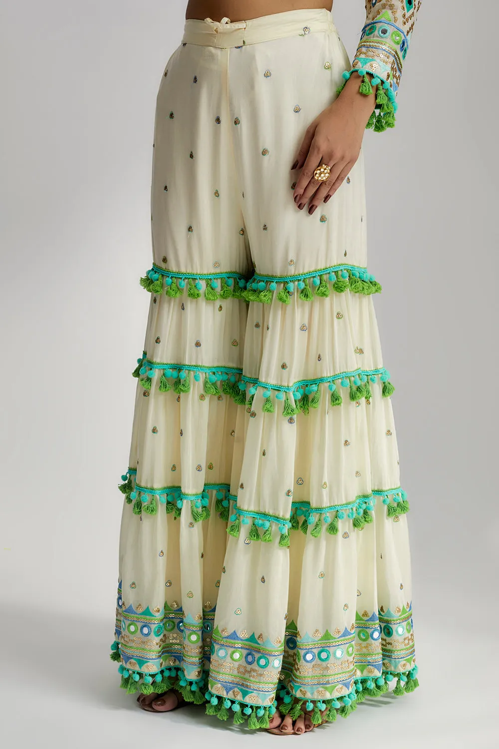 Maahika Layered Sharara Set