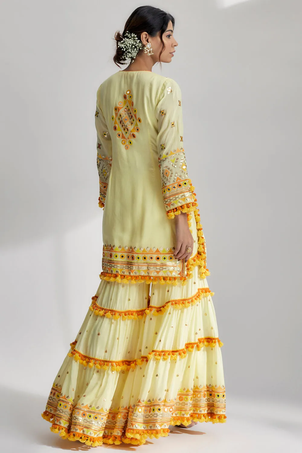 Maahika Layered Sharara Set