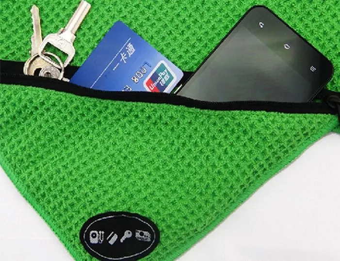 Microfiber Sport Towel With Zip Pocket