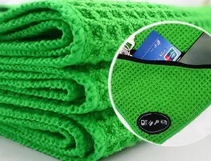Microfiber Sport Towel With Zip Pocket