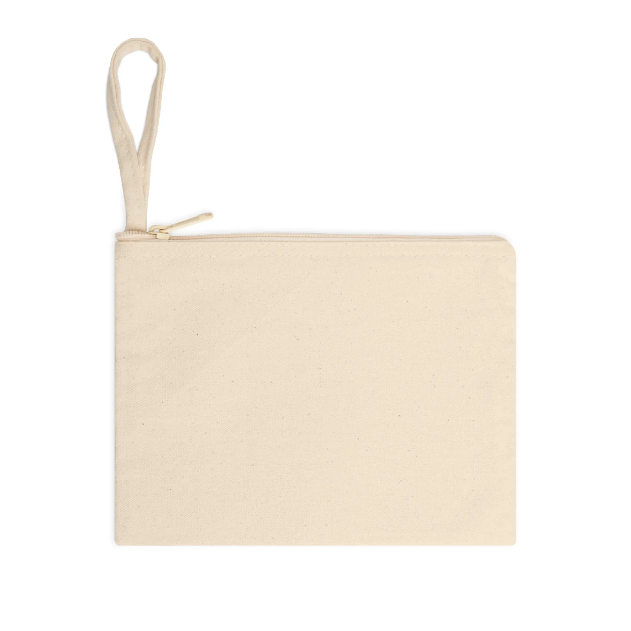 Minimal design with a pink flower Accessory Zipper Pouch