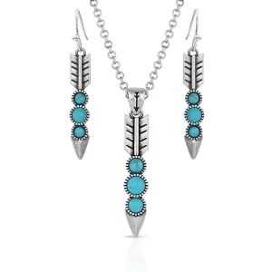 Montana Silversmiths Free Falling Silver Arrow Jewelry Set