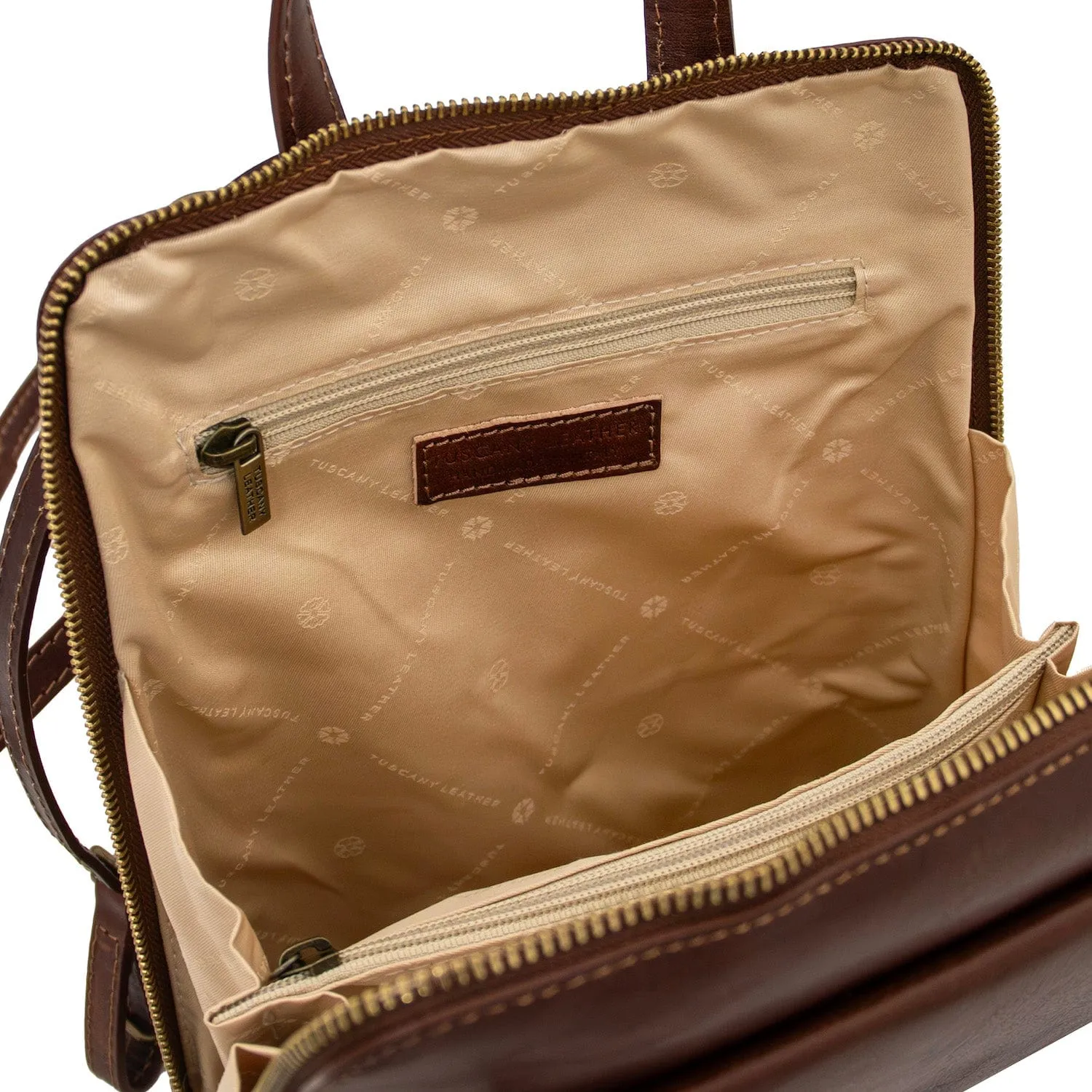 Paris - Small Convertible Leather Backpack For Women | TL142410