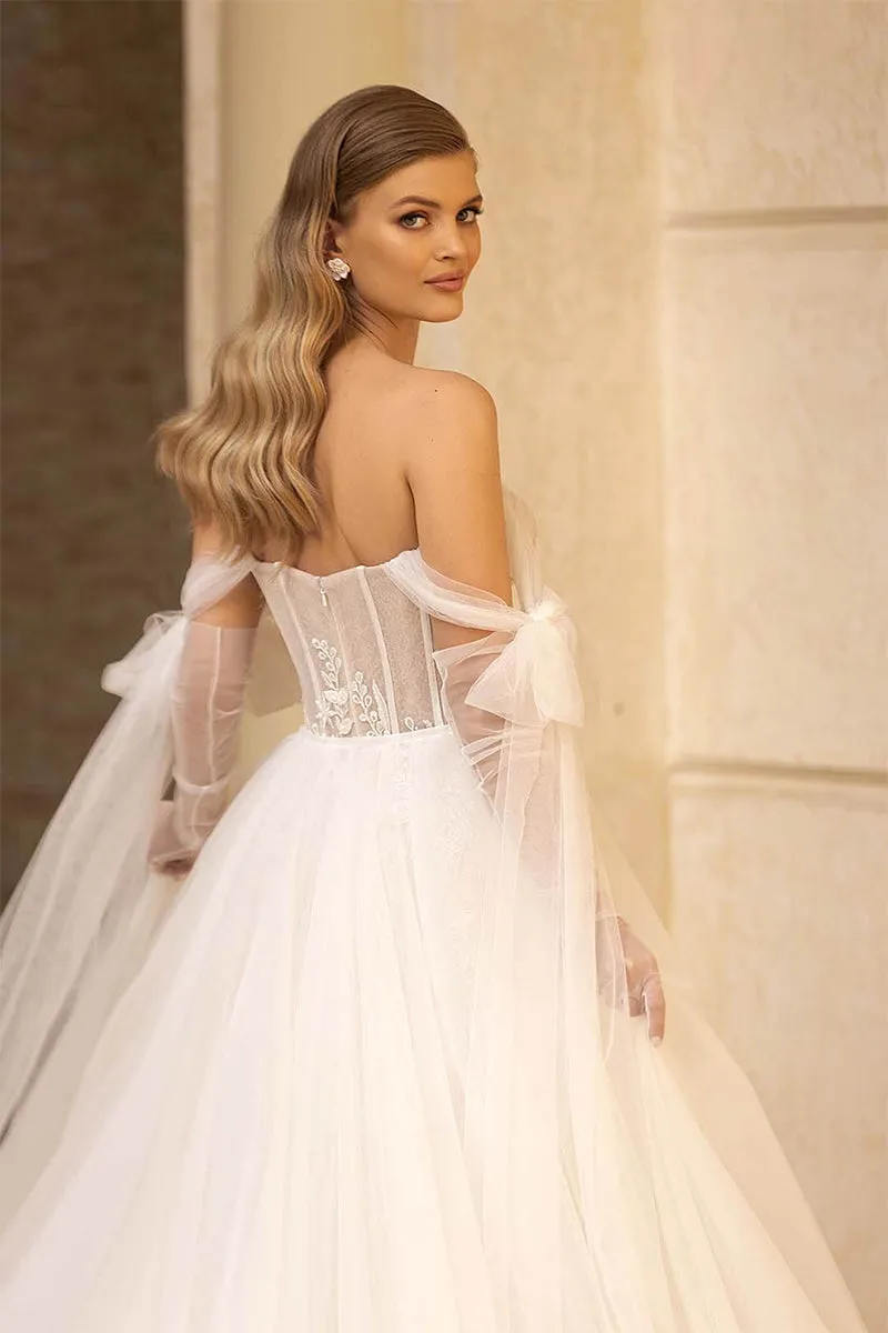 Passionate Love Graceful A-line Wedding Dress