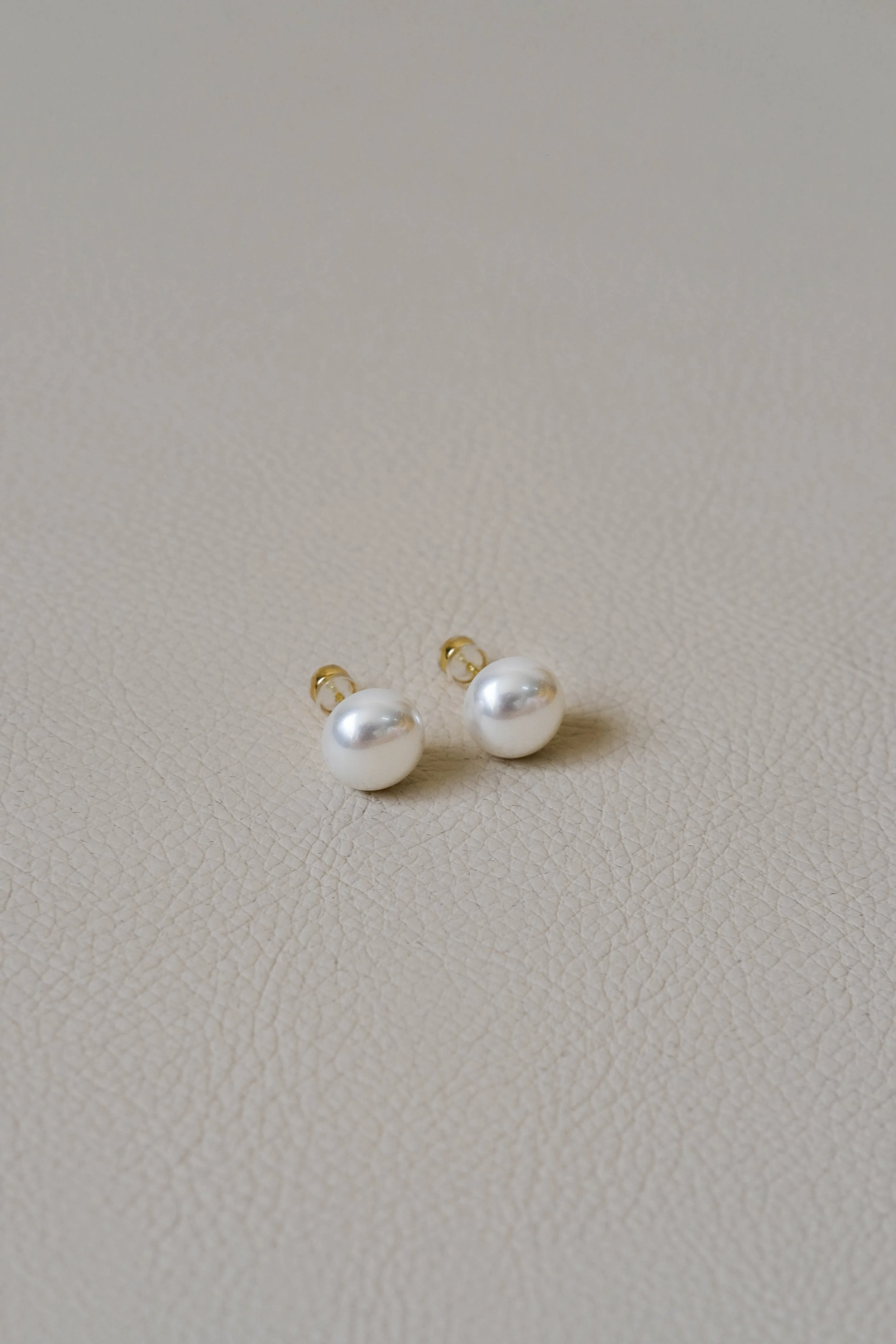 Pearl Stud Earrings 925 Sterling Silver Needle