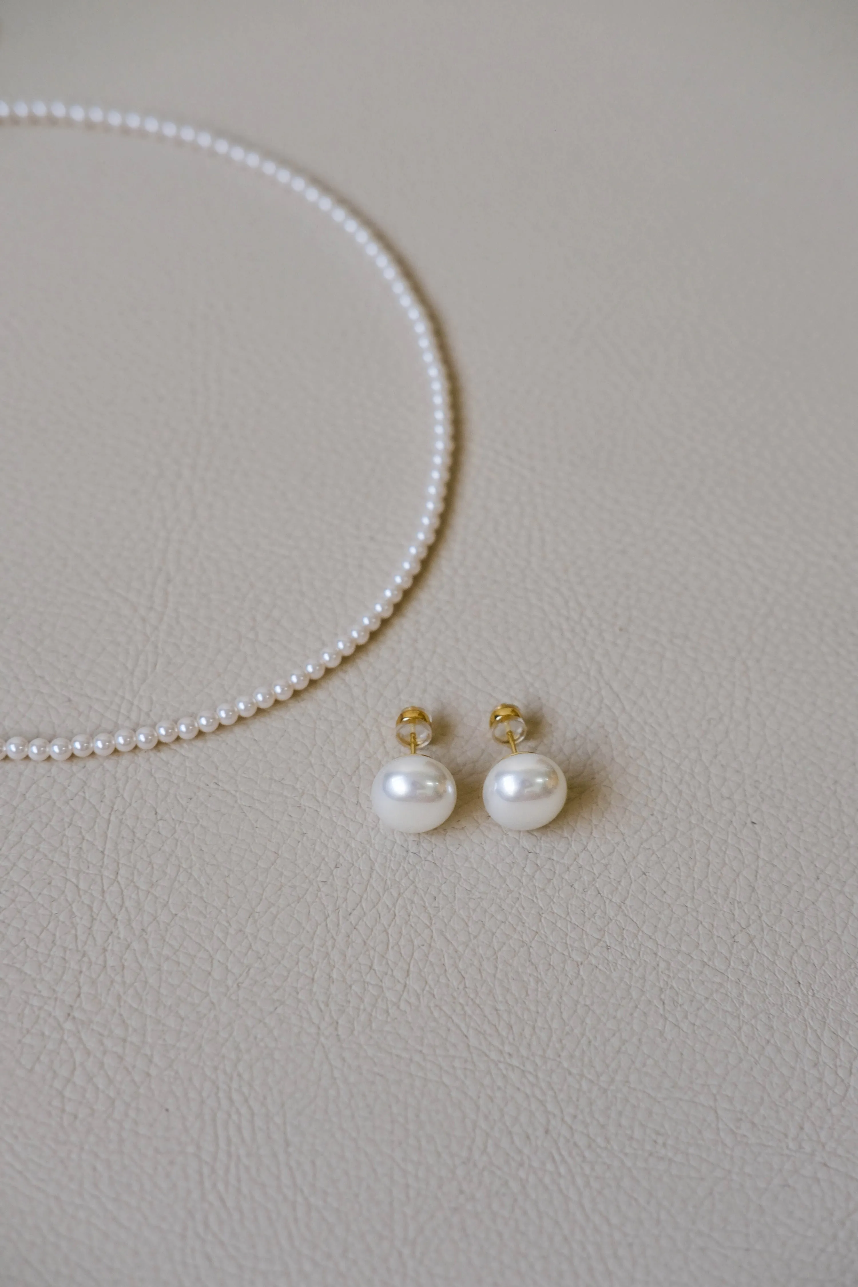 Pearl Stud Earrings 925 Sterling Silver Needle