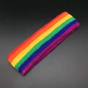 Rainbow Pride Headbands, Wristbands | Sweat Absorbent Bands | Gay Pride LGBT  Merch