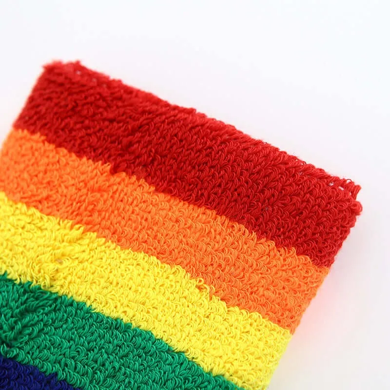 Rainbow Pride Headbands, Wristbands | Sweat Absorbent Bands | Gay Pride LGBT  Merch