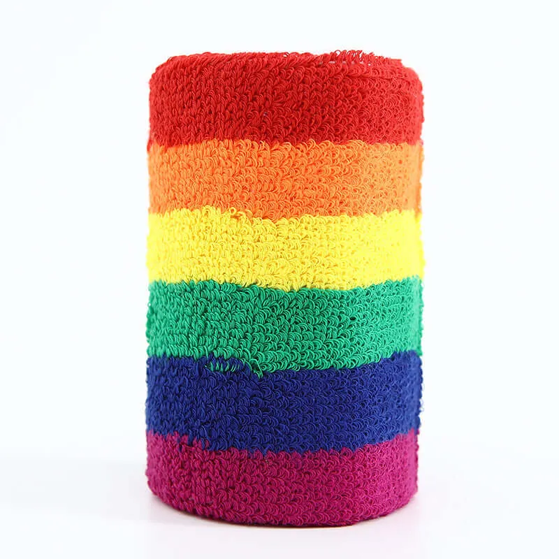 Rainbow Pride Headbands, Wristbands | Sweat Absorbent Bands | Gay Pride LGBT  Merch