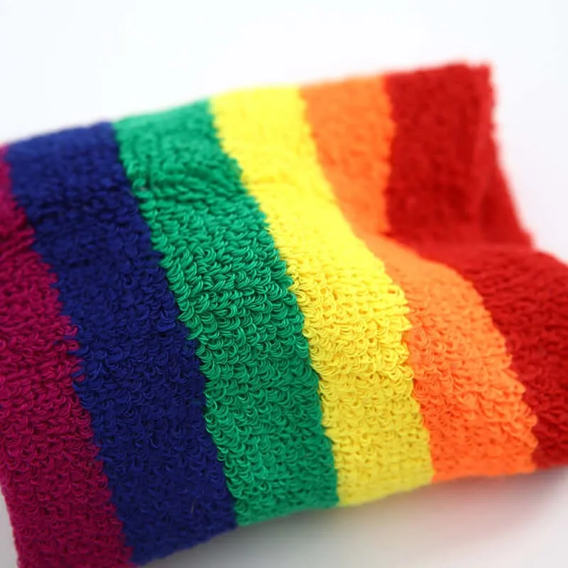Rainbow Pride Headbands, Wristbands | Sweat Absorbent Bands | Gay Pride LGBT  Merch