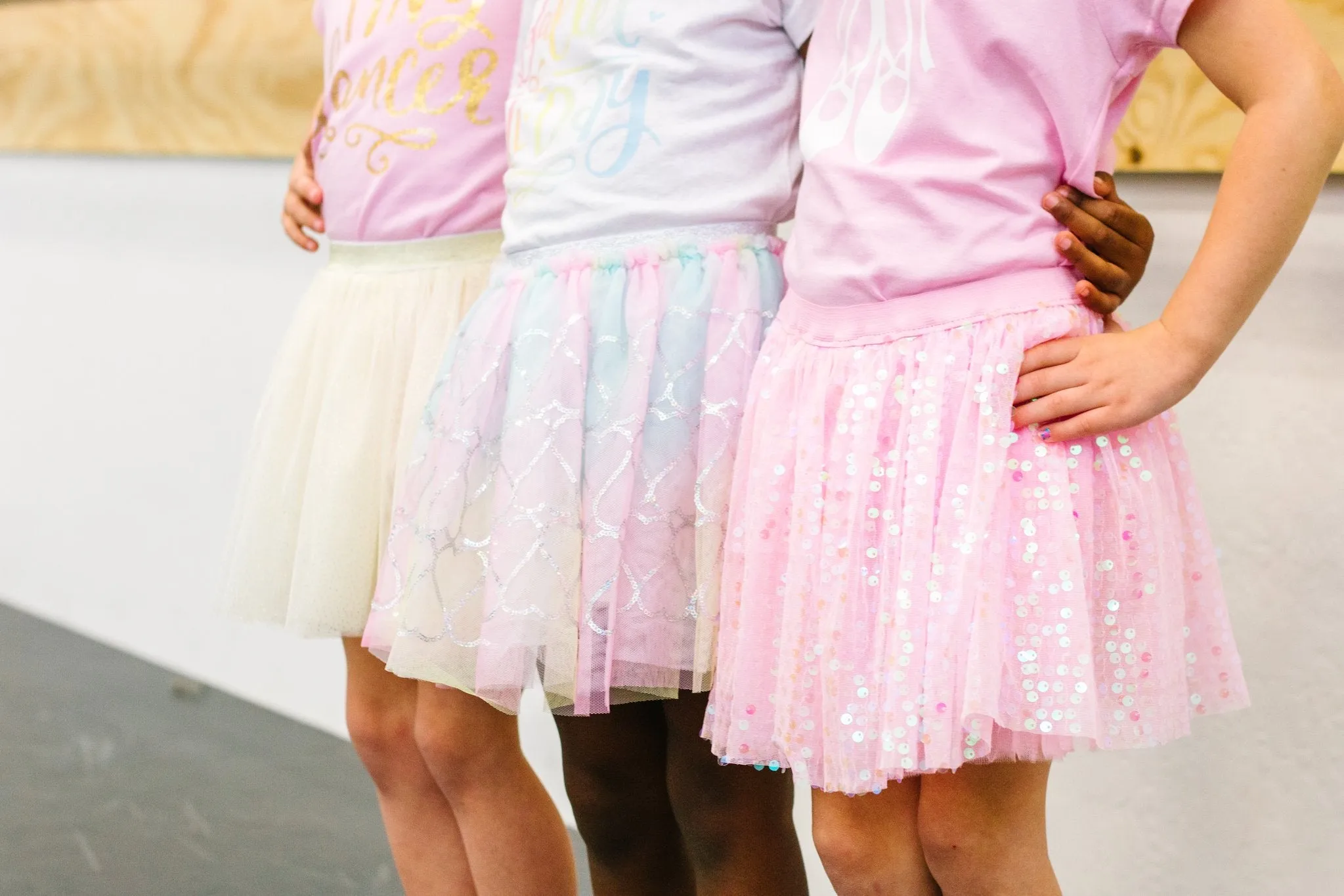 Rainbow Sequin Heart Tutu