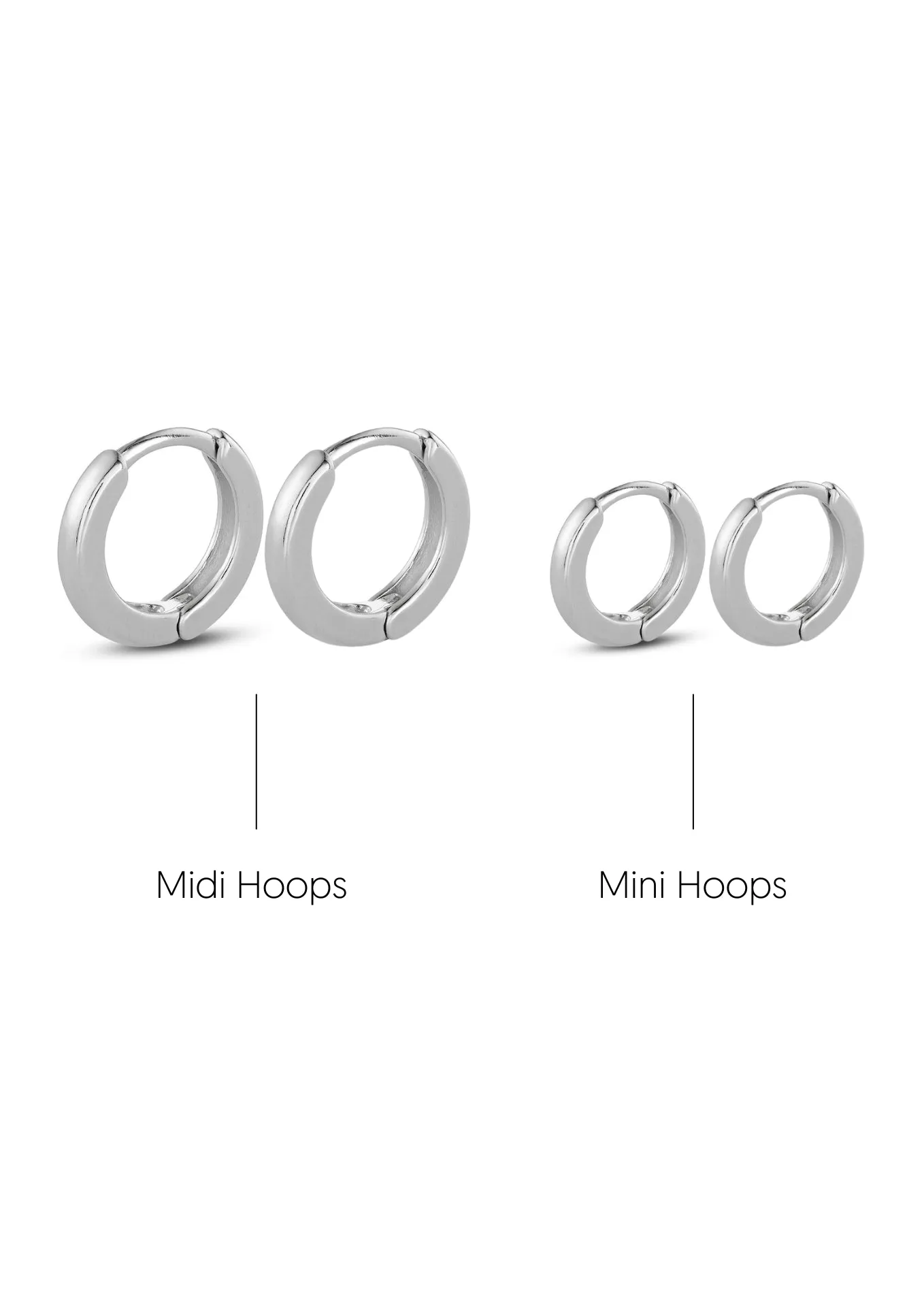 Rio Bubble Hoops Silver