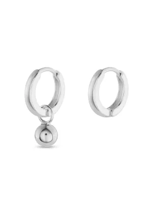 Rio Bubble Hoops Silver