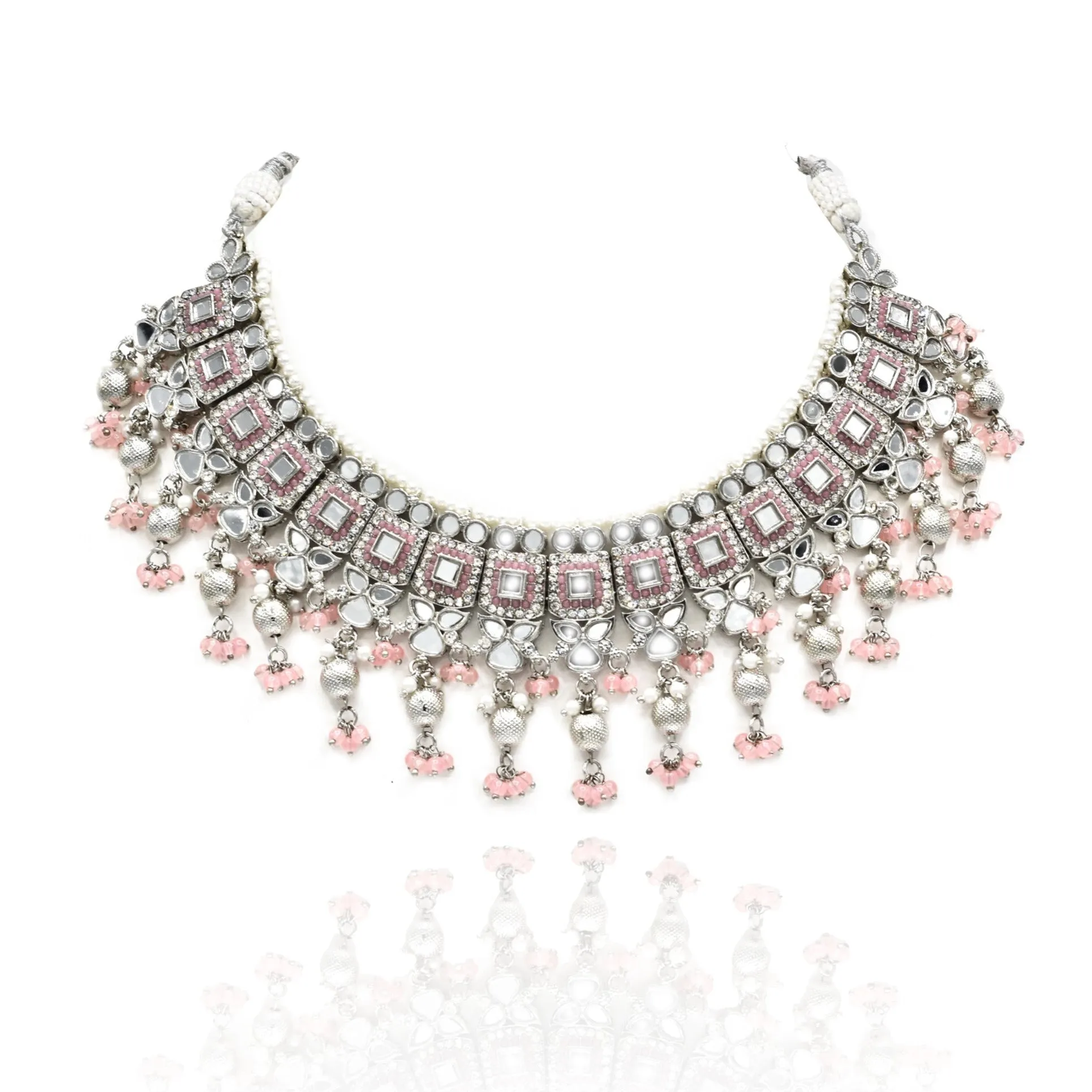 Saima Mirror Set - Pink