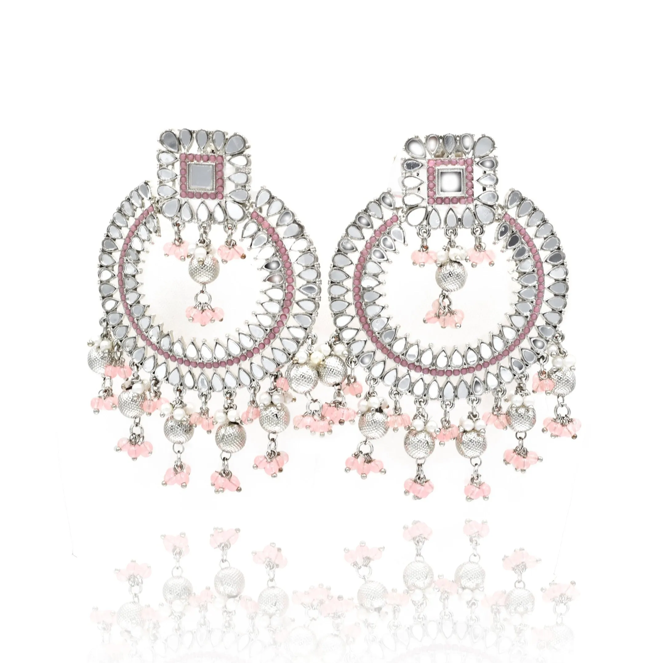 Saima Mirror Set - Pink