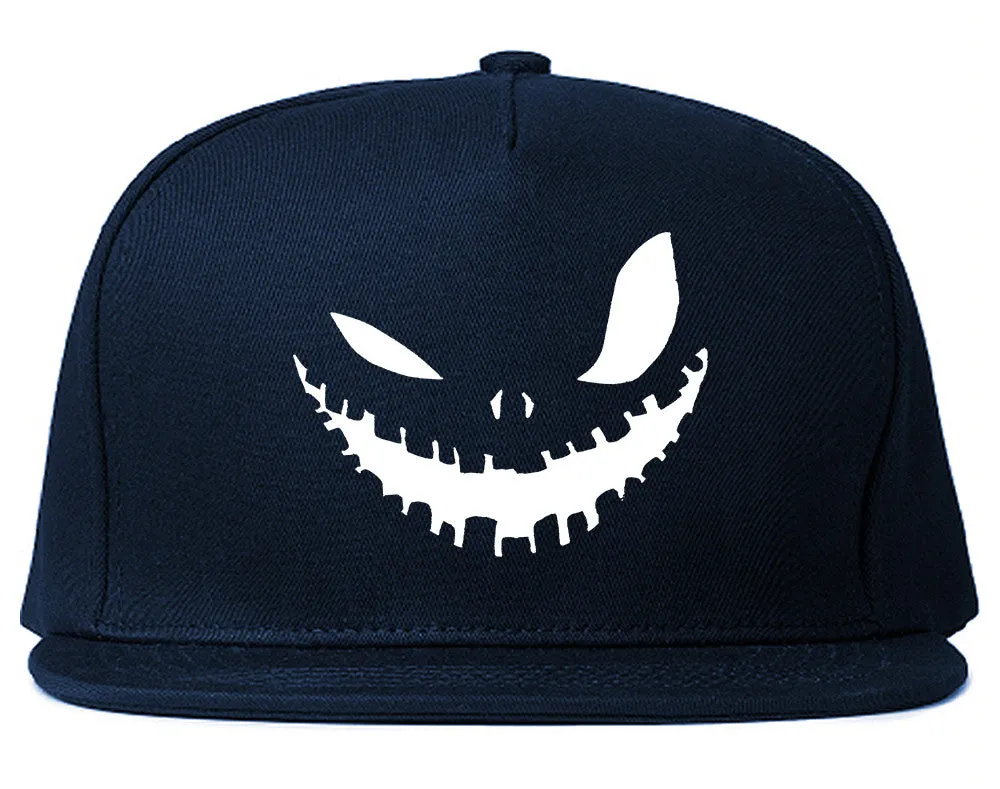 Scary Jack-o-lantern Face Halloween Snapback Hat