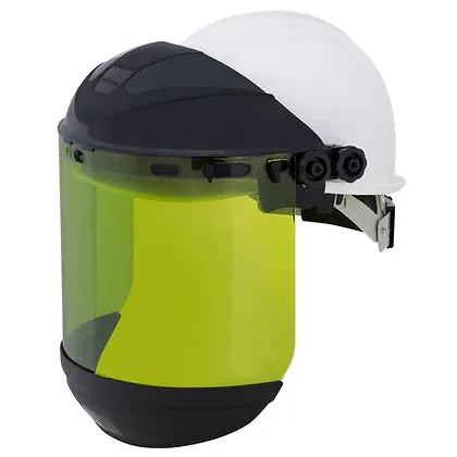Sellstrom 31202 Premium Arc Flash Rated 8" Face Shield w/ 3M Hard Hat H-701R