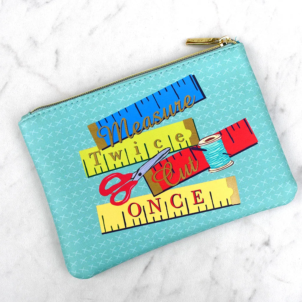 Sewing Themed Zipper Pouch