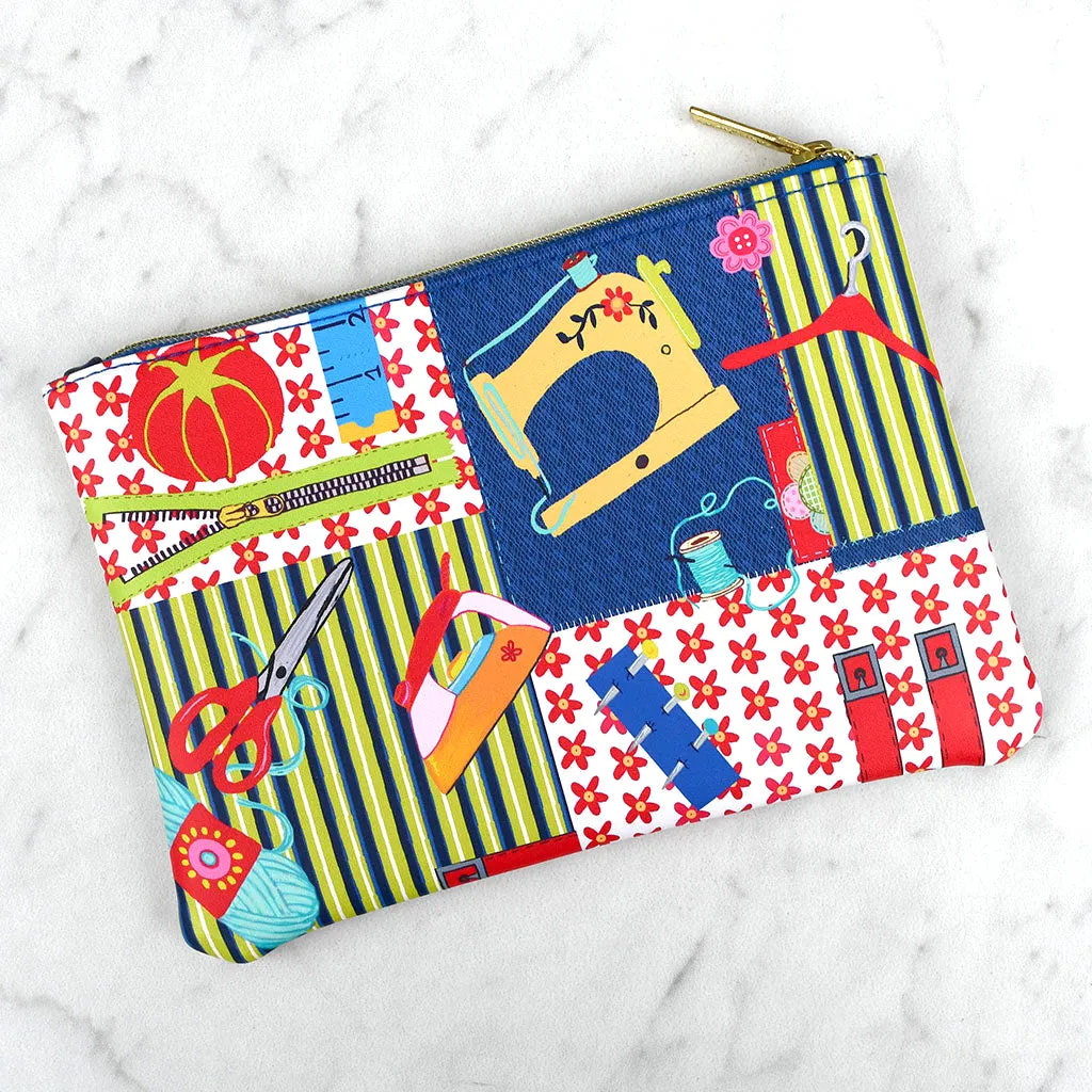 Sewing Themed Zipper Pouch