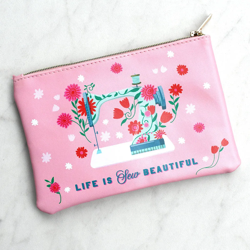 Sewing Themed Zipper Pouch