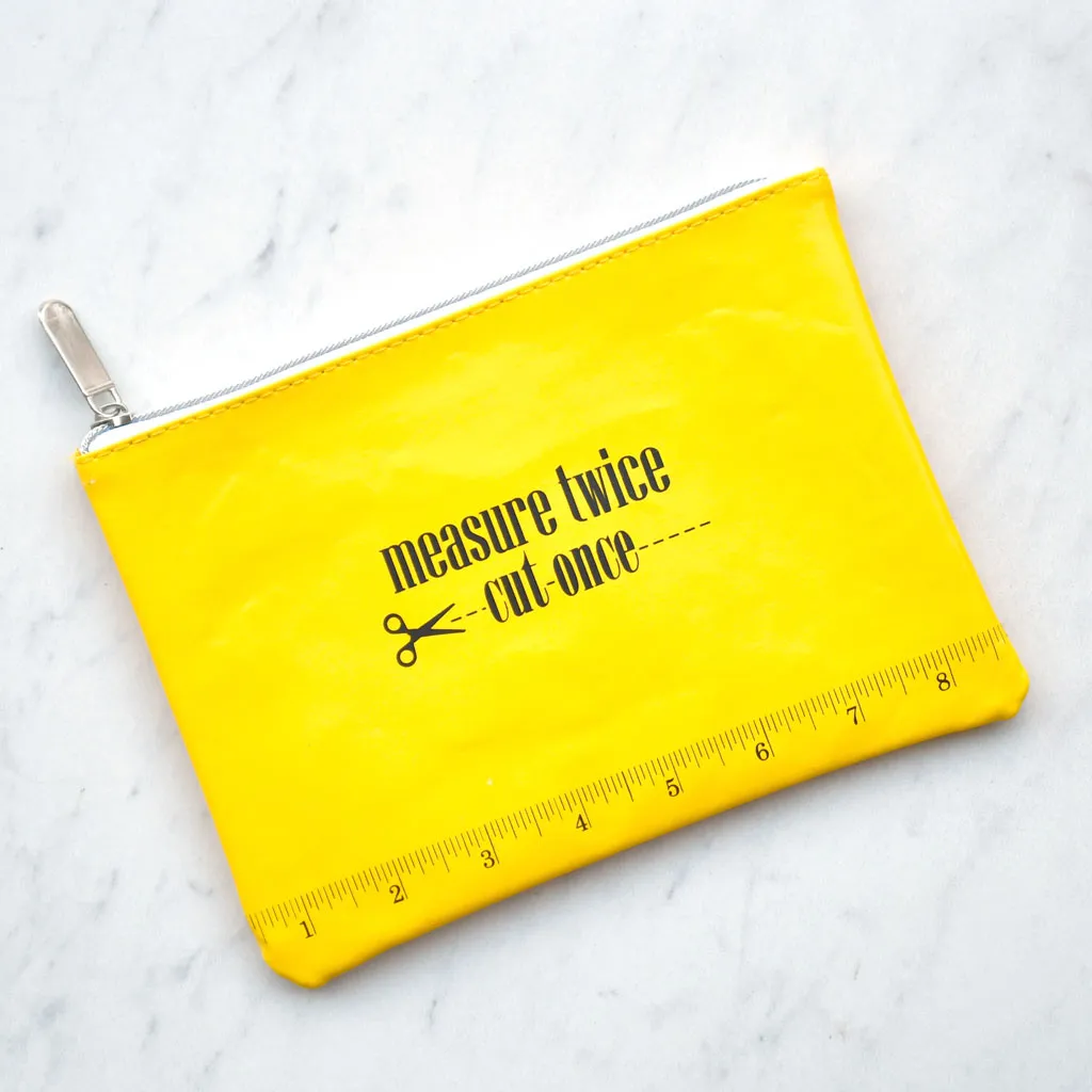 Sewing Themed Zipper Pouch