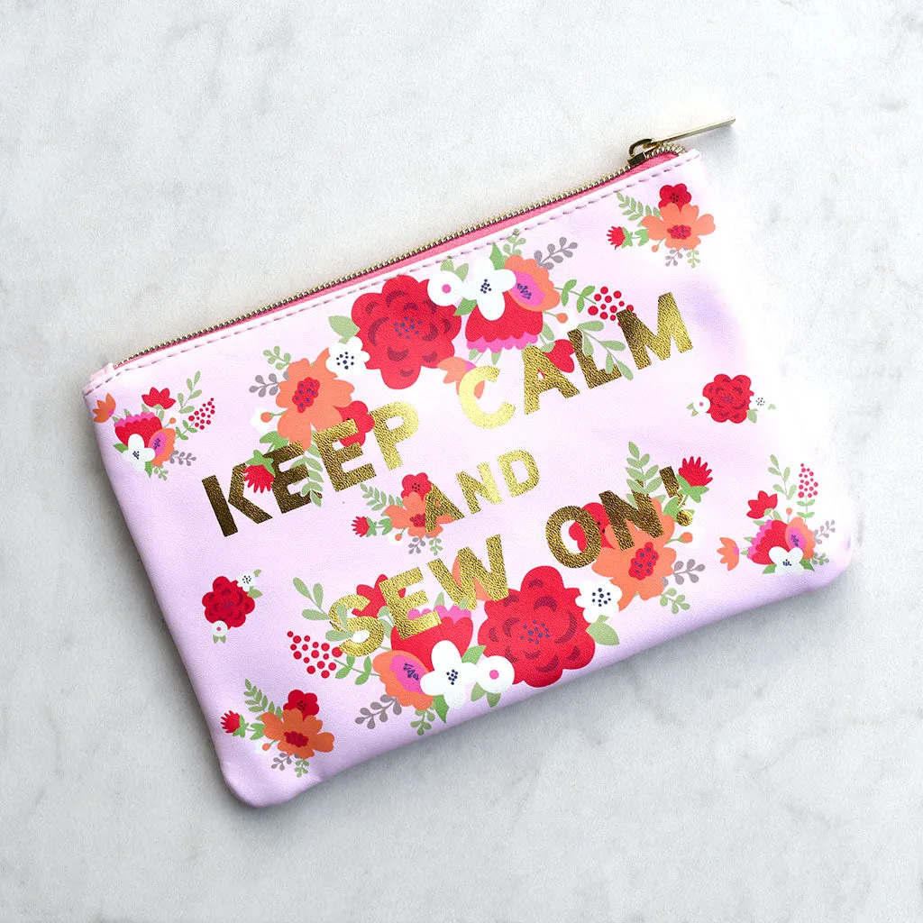 Sewing Themed Zipper Pouch