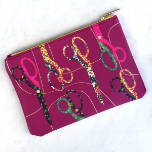 Sewing Themed Zipper Pouch