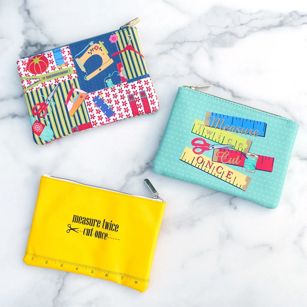 Sewing Themed Zipper Pouch
