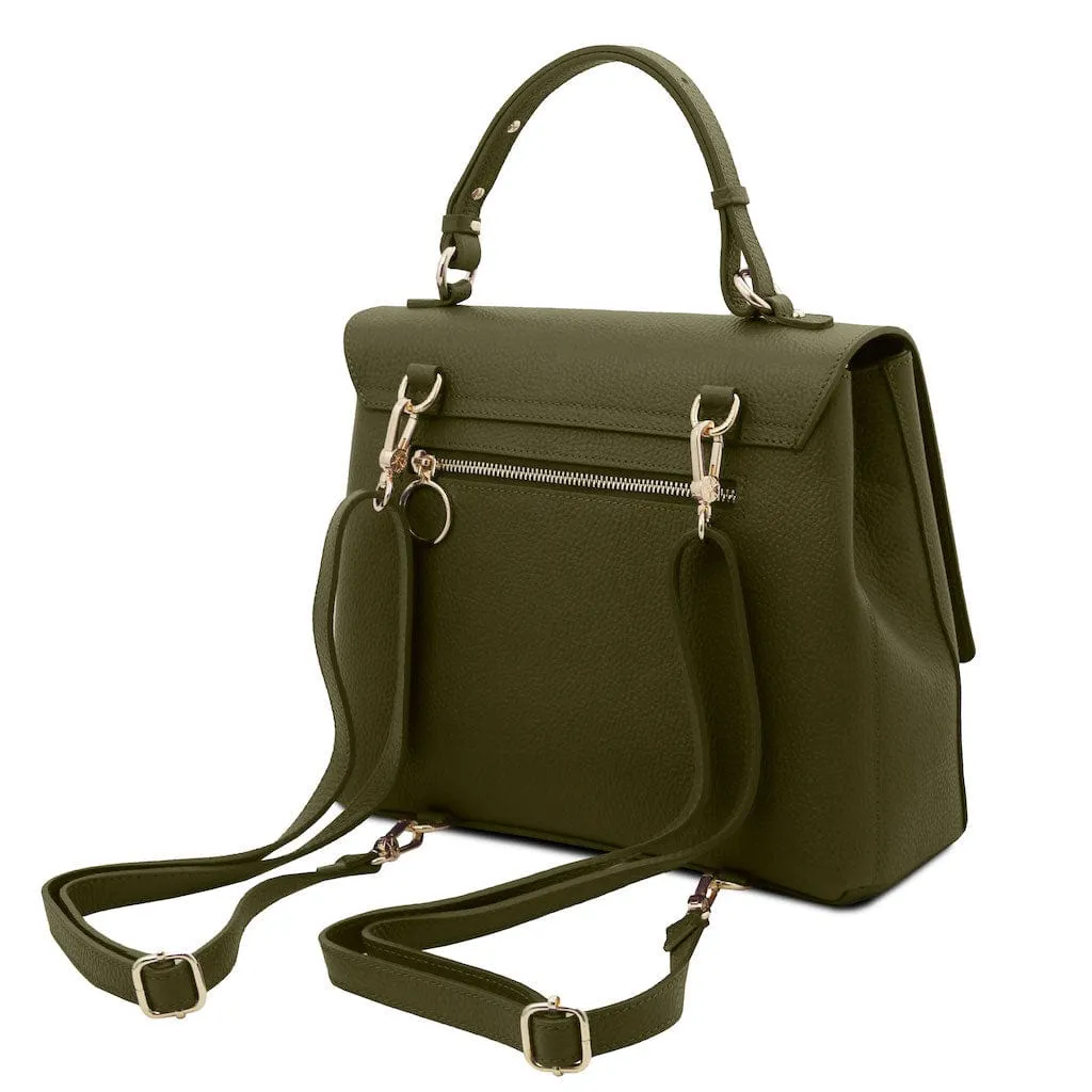 Silene - Leather 3-in-1 convertible backpack / shoulder bag / handbag | TL142152