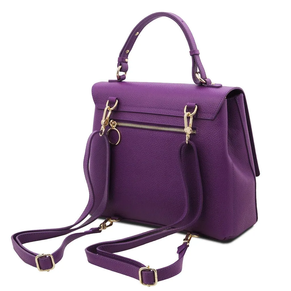 Silene - Leather 3-in-1 convertible backpack / shoulder bag / handbag | TL142152