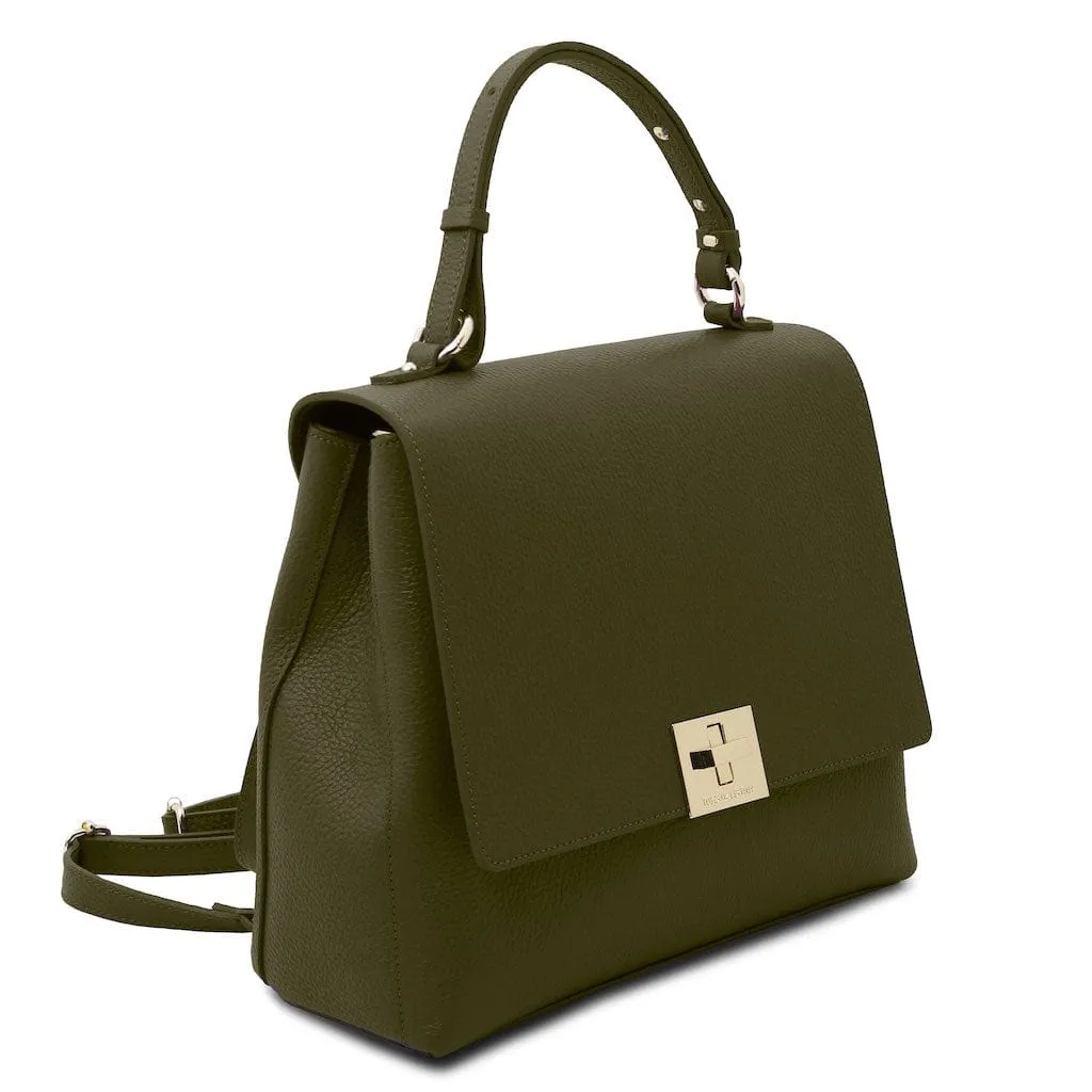 Silene - Leather 3-in-1 convertible backpack / shoulder bag / handbag | TL142152