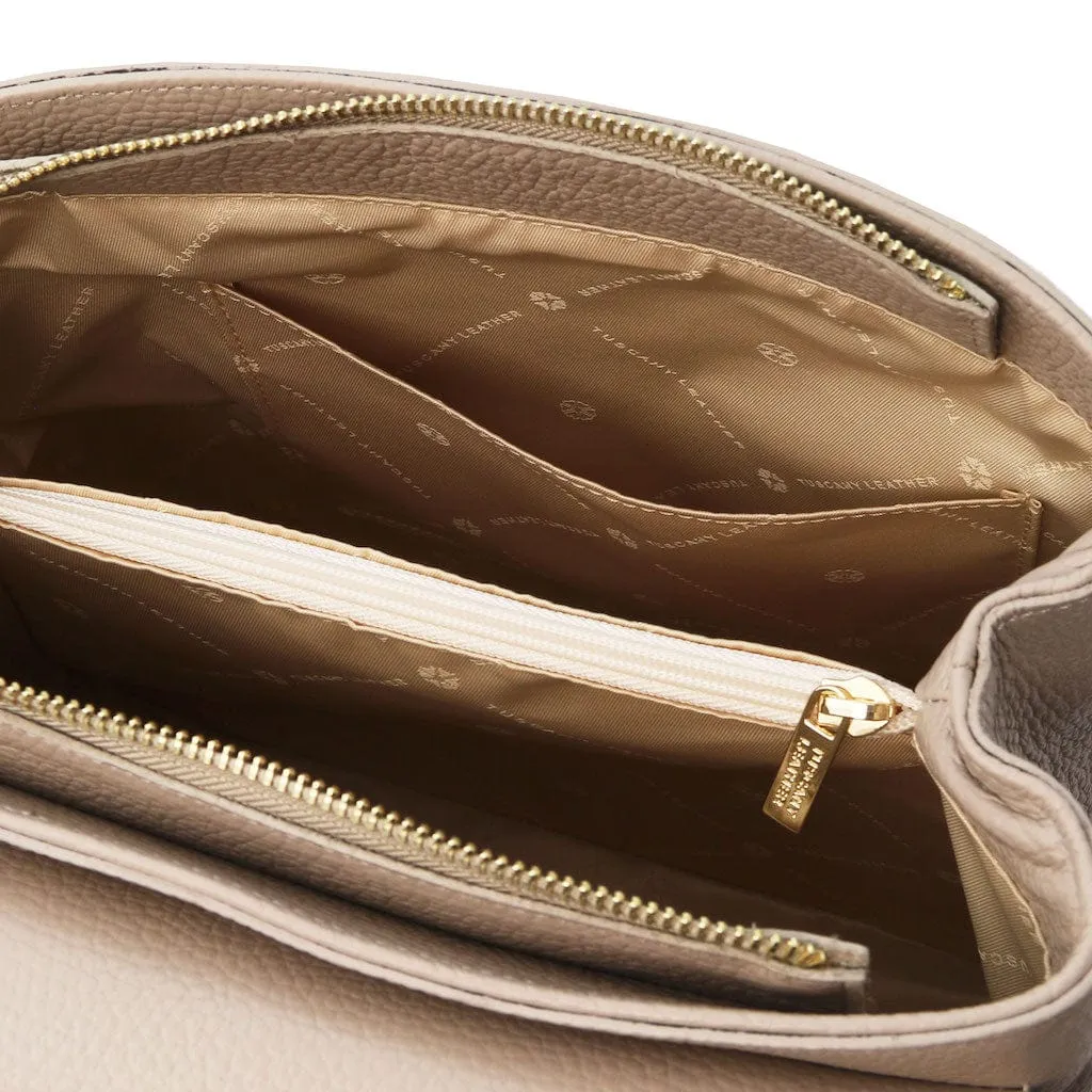 Silene - Leather 3-in-1 convertible backpack / shoulder bag / handbag | TL142152