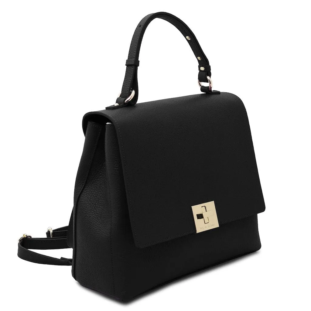 Silene - Leather 3-in-1 convertible backpack / shoulder bag / handbag | TL142152
