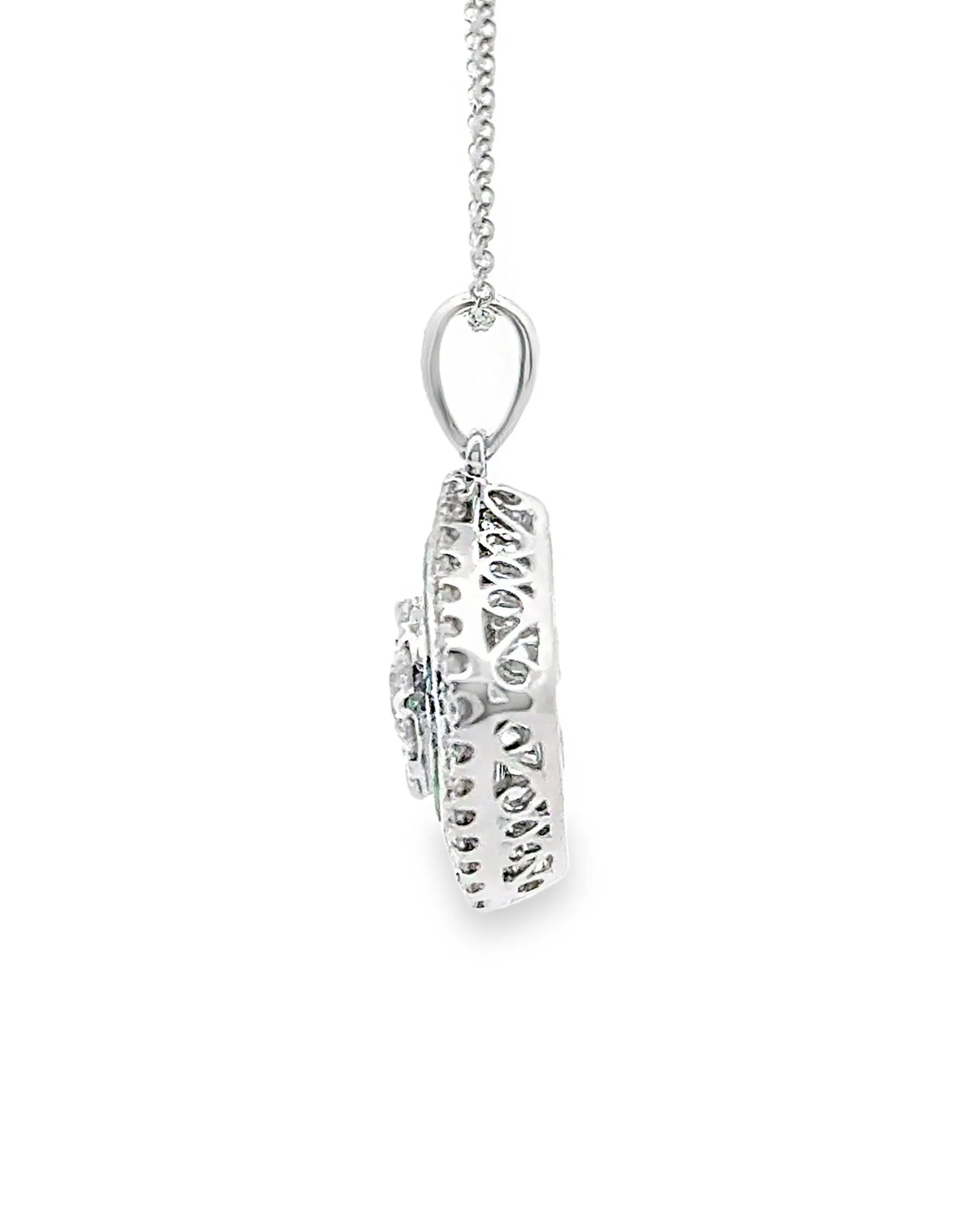 Simon G. LP4799-EM 18K White Gold Necklace
