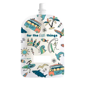 Sinchies 150ml reusable Food Pouch - Surfing 10 pk