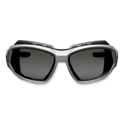 Skullerz Loki Safety Glasses/goggles, Matte Gray Nylon Impact Frame, Polarized Smoke Polycarb Lens,ships In 1-3 Business Days