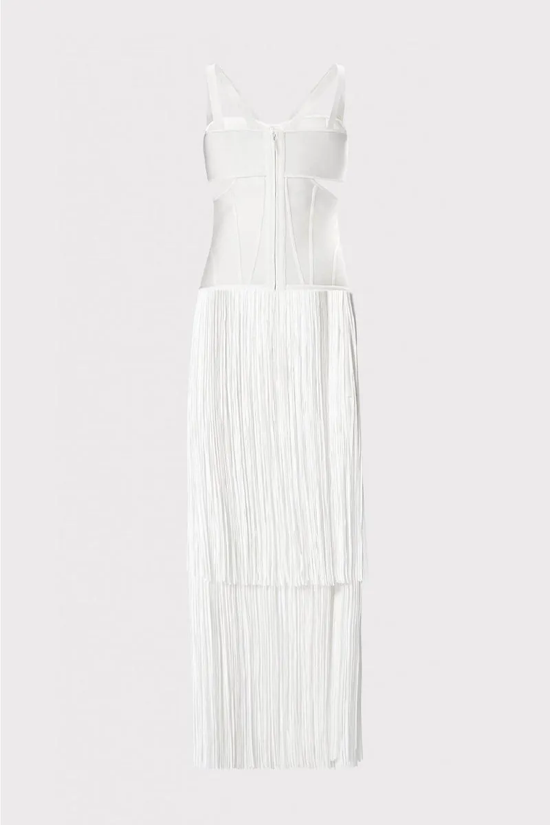Stunning Allure Graceful Fringe Maxi Dress