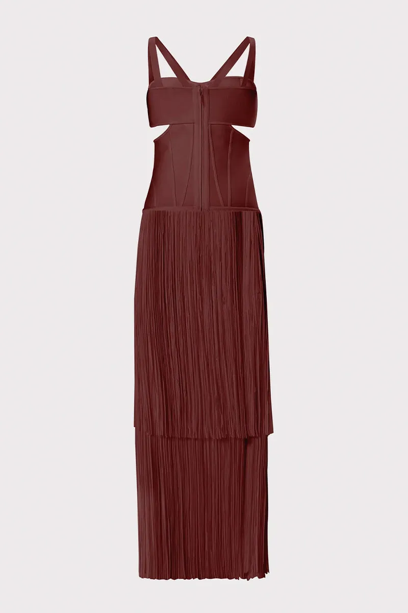 Stunning Allure Graceful Fringe Maxi Dress