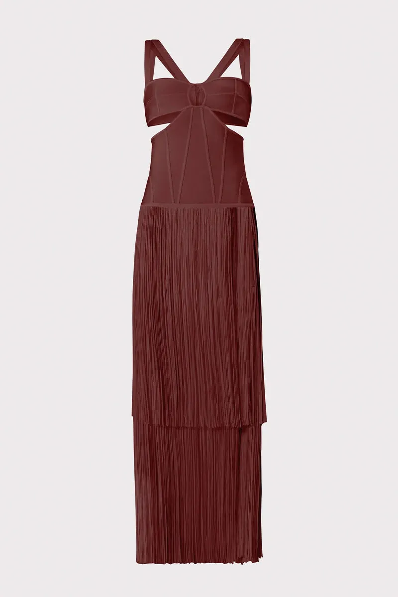 Stunning Allure Graceful Fringe Maxi Dress
