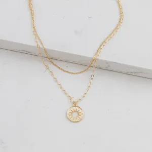 Sunburst Layered Necklace