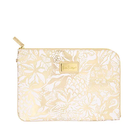 Tech Pouch Set, Safari Sangria Gold