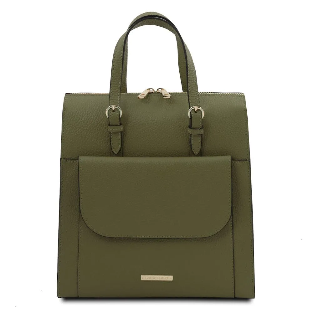 TL Bag - Italian Leather Convertible Backpack | TL142211