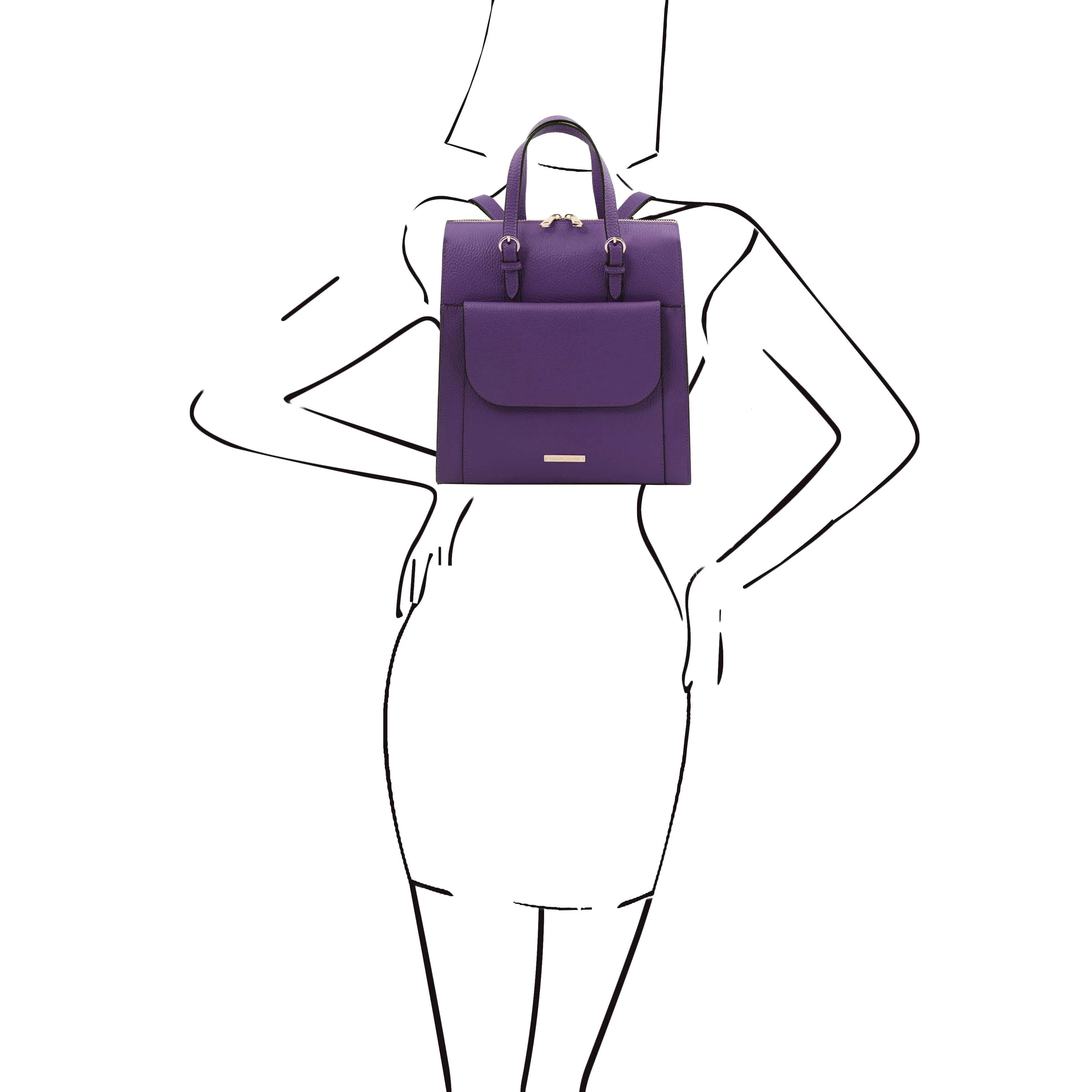 TL Bag - Italian Leather Convertible Backpack | TL142211