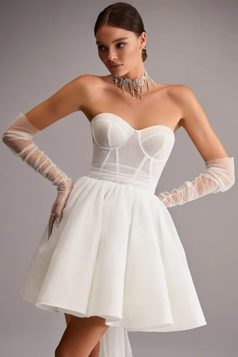 Truly Sensational Graceful Strapless Mini Dress