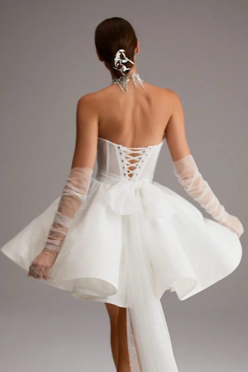 Truly Sensational Graceful Strapless Mini Dress