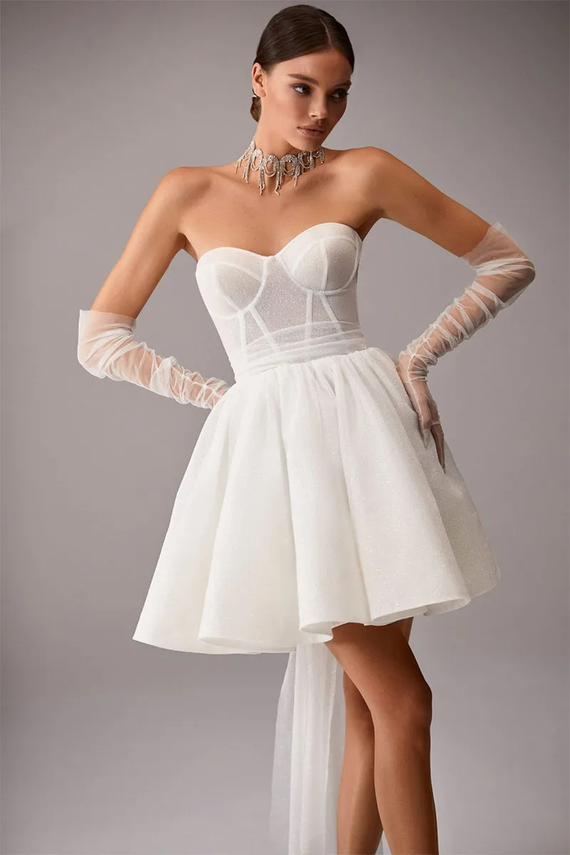 Truly Sensational Graceful Strapless Mini Dress