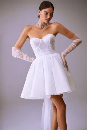 Truly Sensational Graceful Strapless Mini Dress